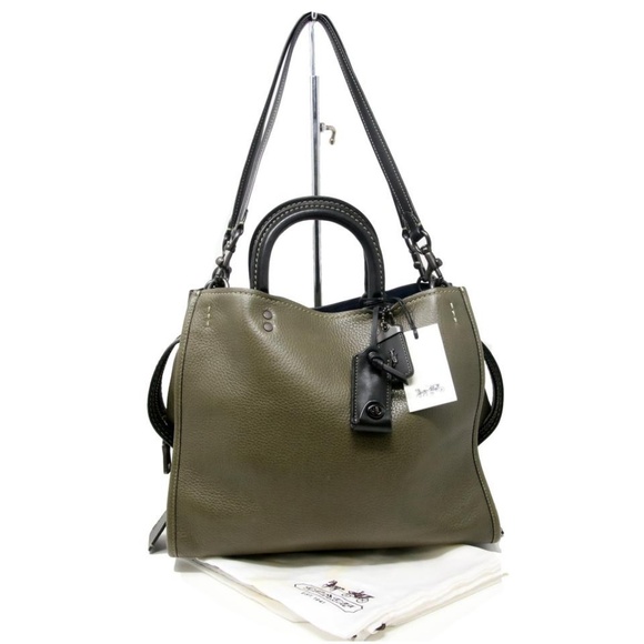 SOLD $700 _COACH Leather Rogue 30 Crossbody - Picture 3 of 8